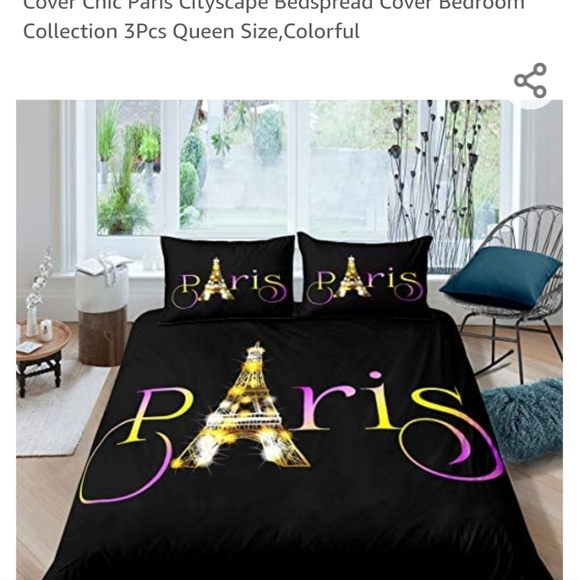 Duvet cover with sheets Paris theme - Picture 7 of 7
